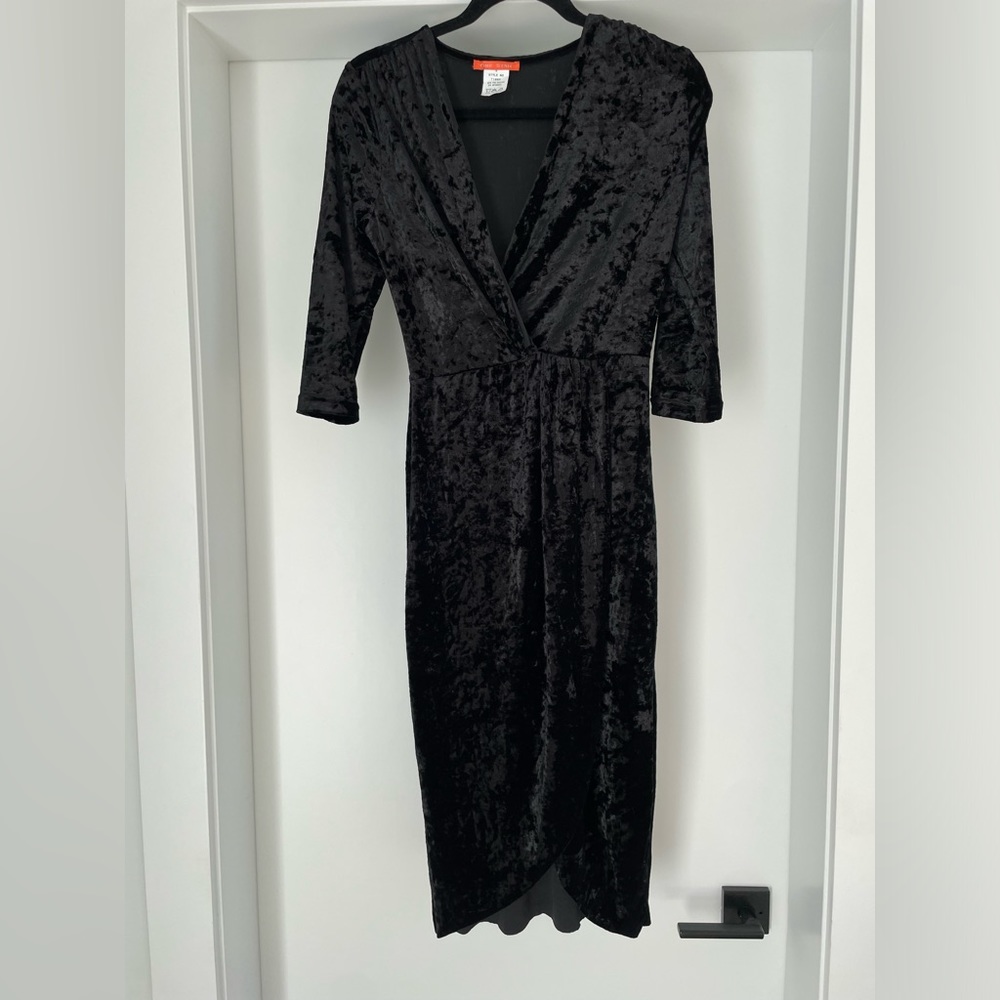Velvet black dress